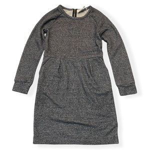 Saturday Sunday Anthropologie Gray Long Sleeve Sweater Dress Pockets Sz Small